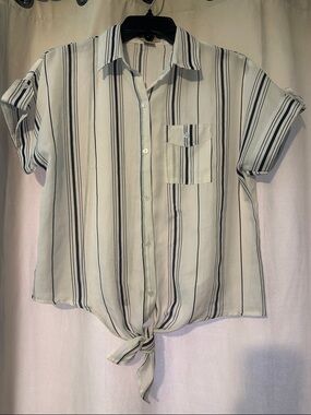 Passport - Ladies Front tie blouse